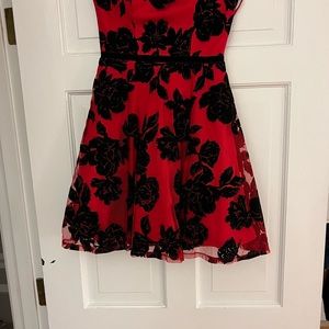 City studio red/black mini dress size 1, excellent condition